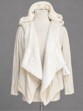 Maddie Cream Oatmeal Hoodie Junior XL Ladies S Hooded Layering Sweater J…